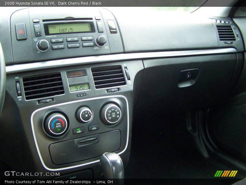 Dark Cherry Red / Black 2008 Hyundai Sonata SE V6