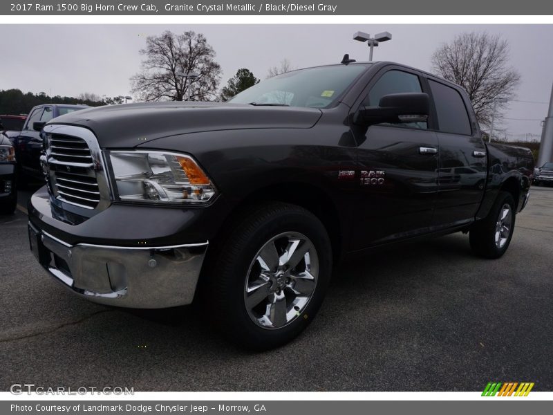 Granite Crystal Metallic / Black/Diesel Gray 2017 Ram 1500 Big Horn Crew Cab