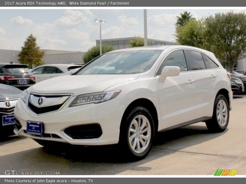 White Diamond Pearl / Parchment 2017 Acura RDX Technology AWD