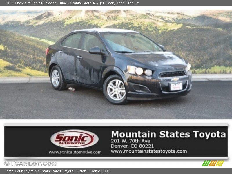 Black Granite Metallic / Jet Black/Dark Titanium 2014 Chevrolet Sonic LT Sedan