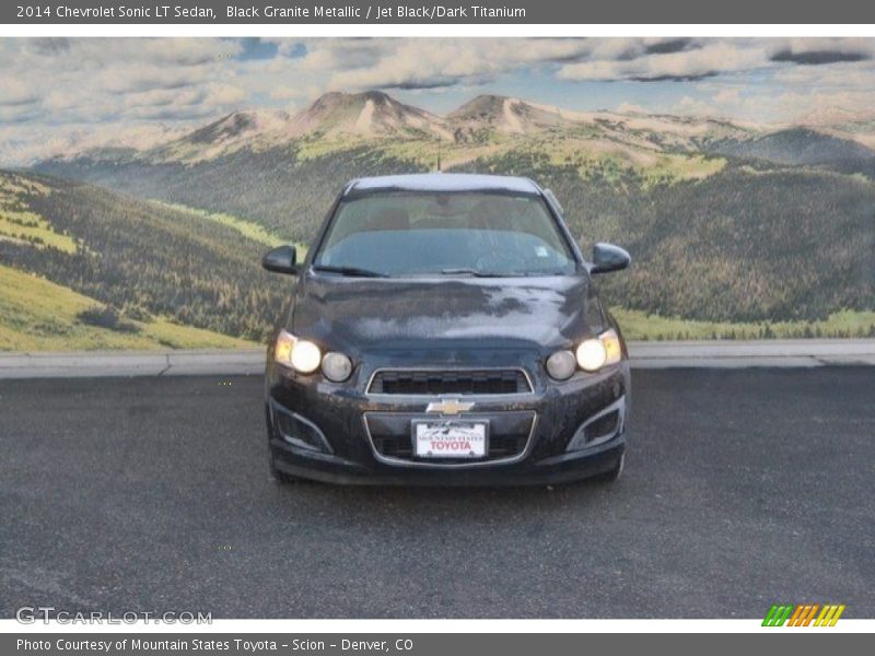Black Granite Metallic / Jet Black/Dark Titanium 2014 Chevrolet Sonic LT Sedan