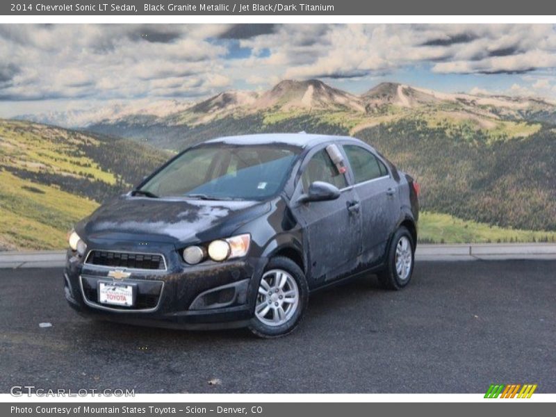 Black Granite Metallic / Jet Black/Dark Titanium 2014 Chevrolet Sonic LT Sedan
