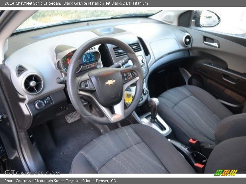 Black Granite Metallic / Jet Black/Dark Titanium 2014 Chevrolet Sonic LT Sedan