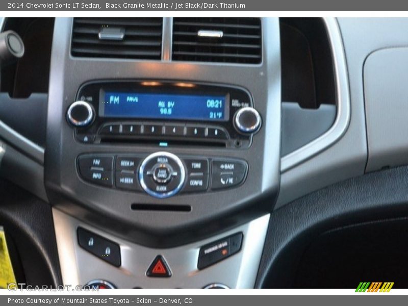 Black Granite Metallic / Jet Black/Dark Titanium 2014 Chevrolet Sonic LT Sedan
