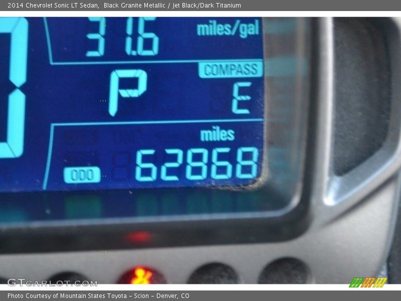 Black Granite Metallic / Jet Black/Dark Titanium 2014 Chevrolet Sonic LT Sedan