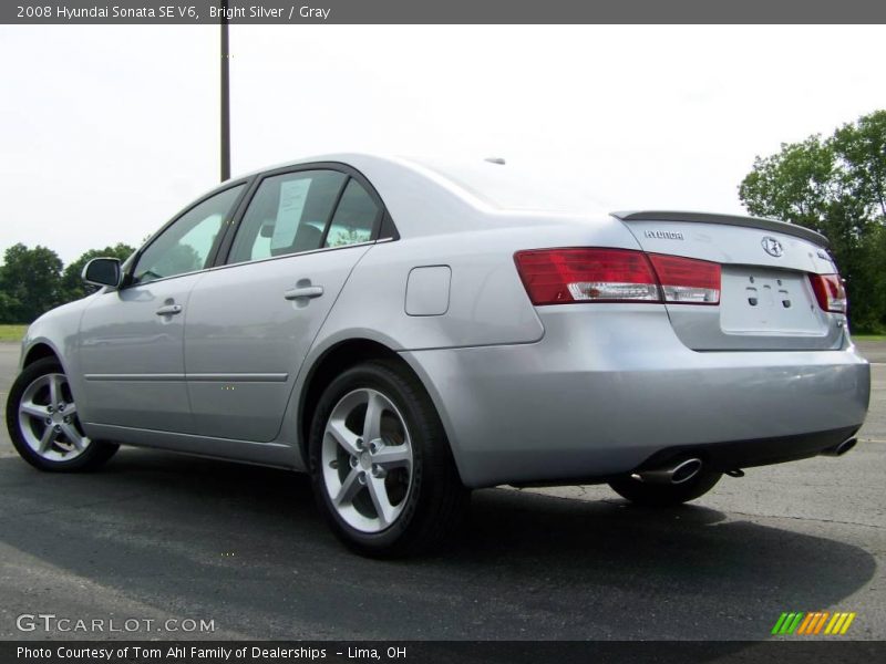 Bright Silver / Gray 2008 Hyundai Sonata SE V6