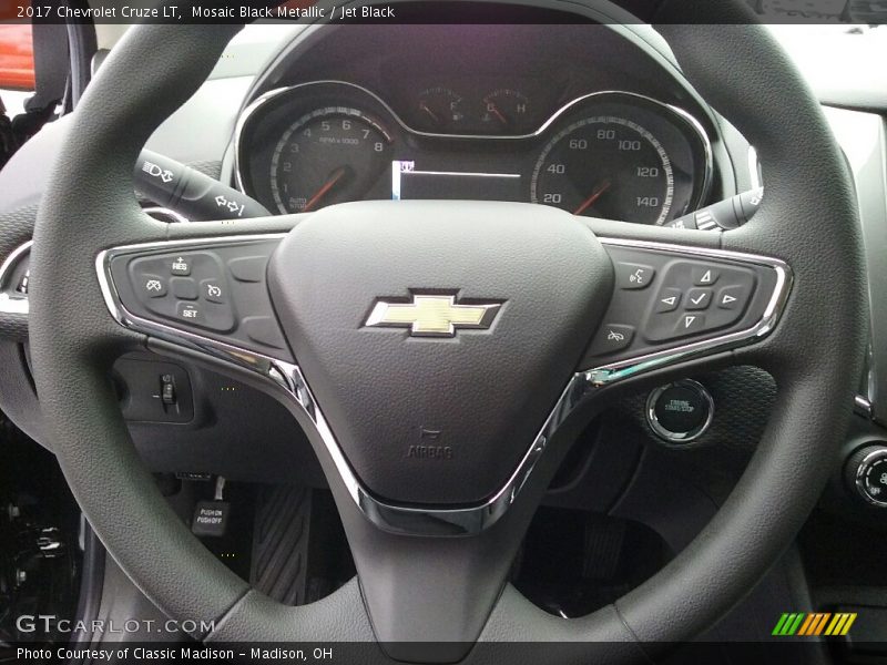 Mosaic Black Metallic / Jet Black 2017 Chevrolet Cruze LT