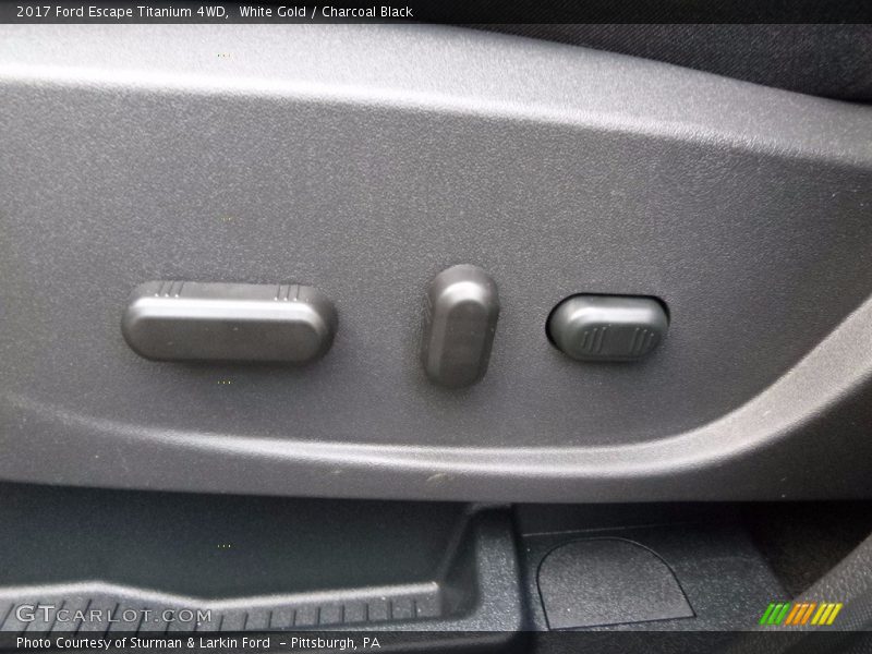 White Gold / Charcoal Black 2017 Ford Escape Titanium 4WD