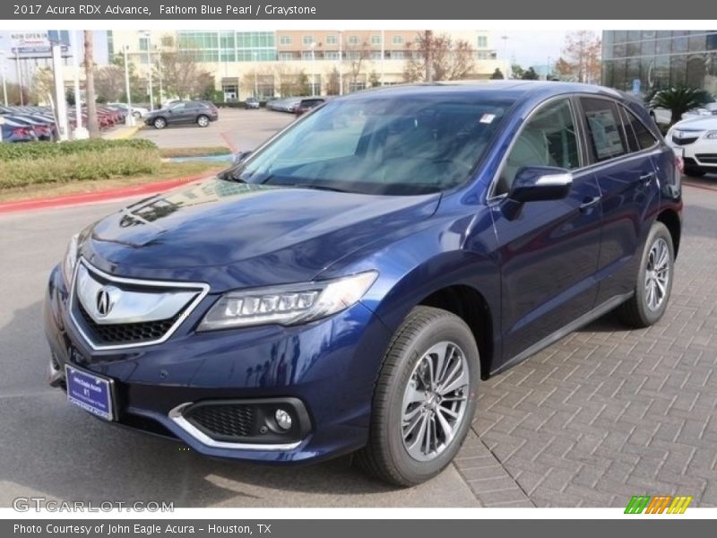 Fathom Blue Pearl / Graystone 2017 Acura RDX Advance