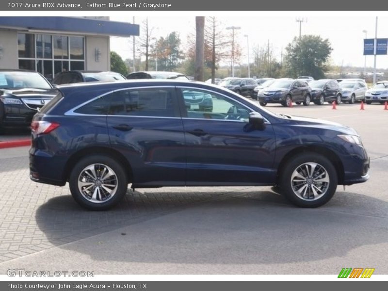 Fathom Blue Pearl / Graystone 2017 Acura RDX Advance