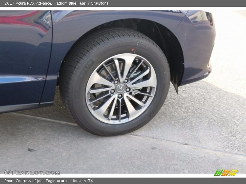 Fathom Blue Pearl / Graystone 2017 Acura RDX Advance