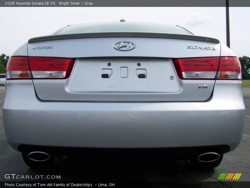 Bright Silver / Gray 2008 Hyundai Sonata SE V6