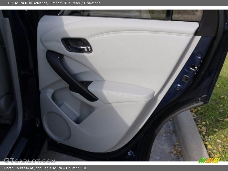 Fathom Blue Pearl / Graystone 2017 Acura RDX Advance