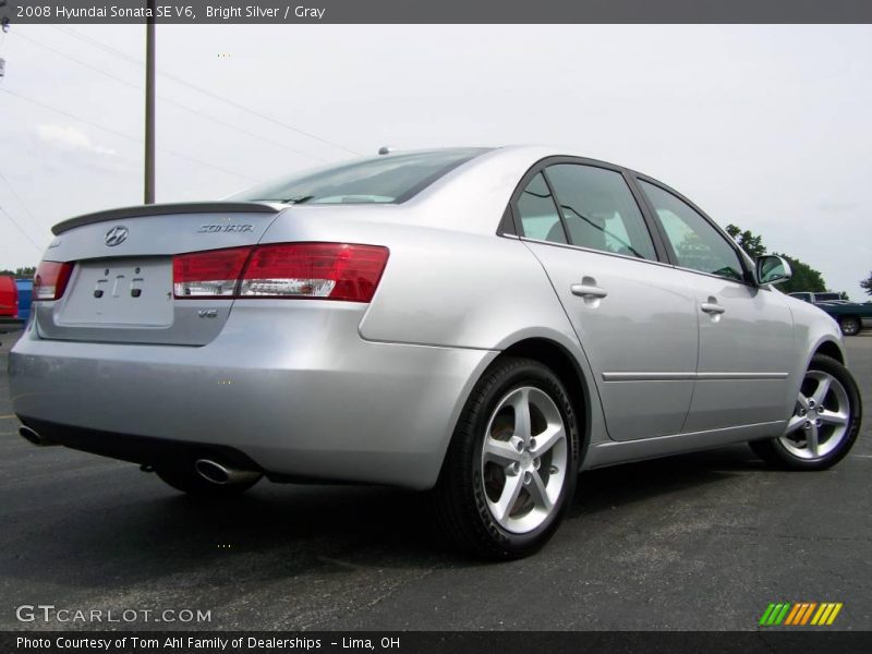 Bright Silver / Gray 2008 Hyundai Sonata SE V6