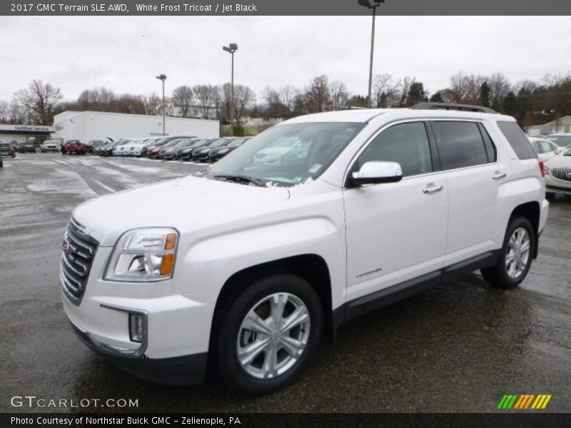 White Frost Tricoat / Jet Black 2017 GMC Terrain SLE AWD