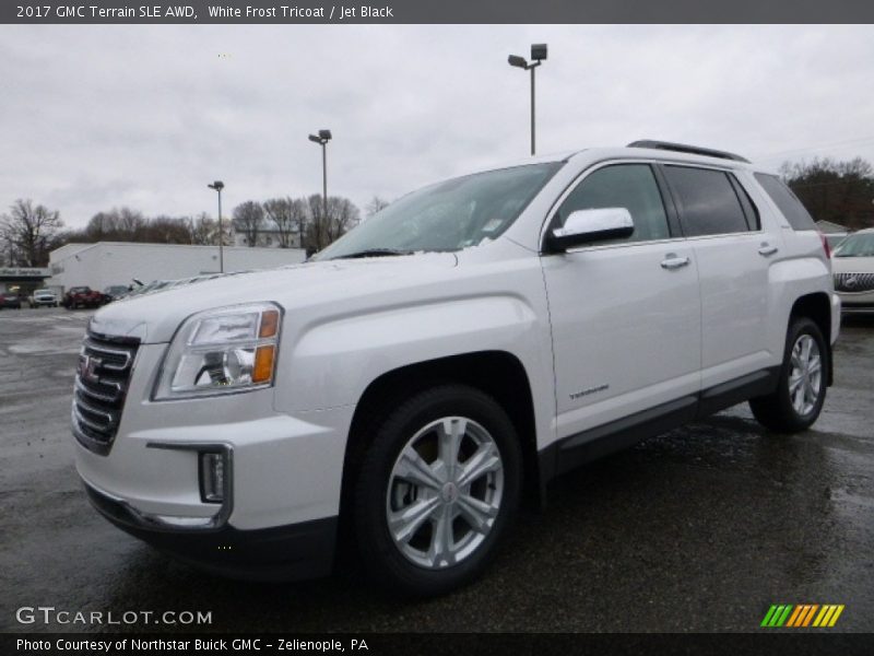 White Frost Tricoat / Jet Black 2017 GMC Terrain SLE AWD