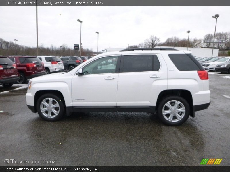 White Frost Tricoat / Jet Black 2017 GMC Terrain SLE AWD