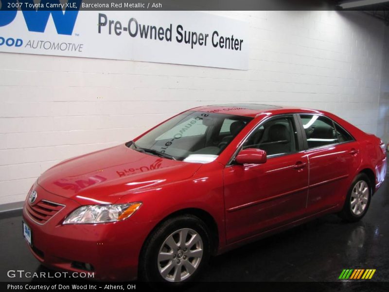 Barcelona Red Metallic / Ash 2007 Toyota Camry XLE