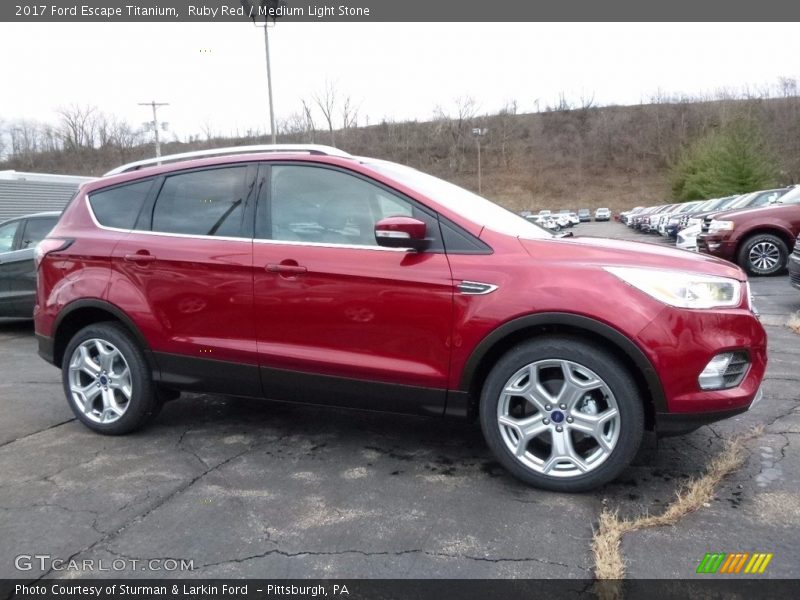 Ruby Red / Medium Light Stone 2017 Ford Escape Titanium