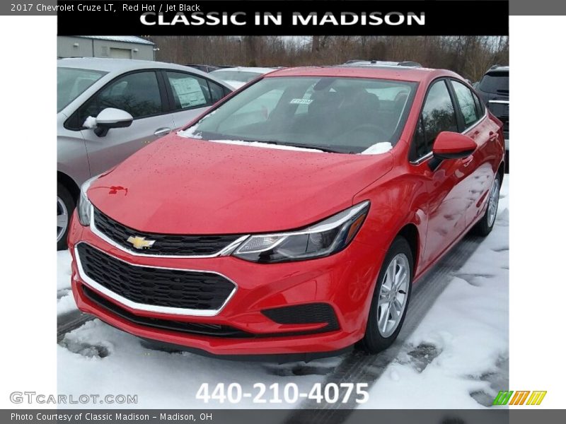 Red Hot / Jet Black 2017 Chevrolet Cruze LT
