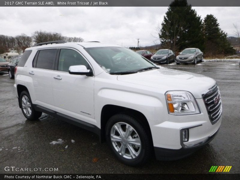 White Frost Tricoat / Jet Black 2017 GMC Terrain SLE AWD