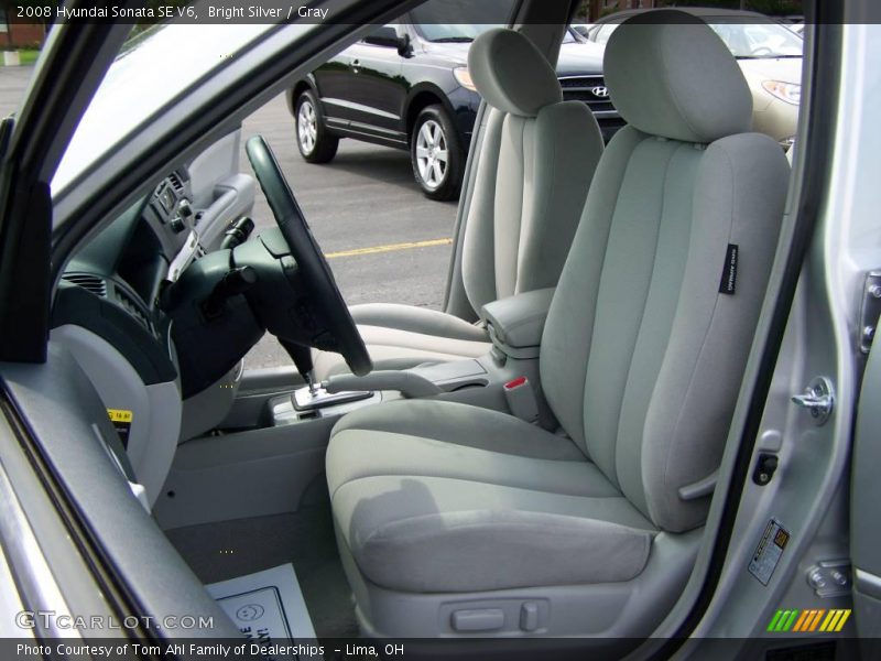 Bright Silver / Gray 2008 Hyundai Sonata SE V6