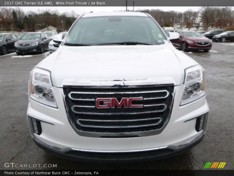 White Frost Tricoat / Jet Black 2017 GMC Terrain SLE AWD