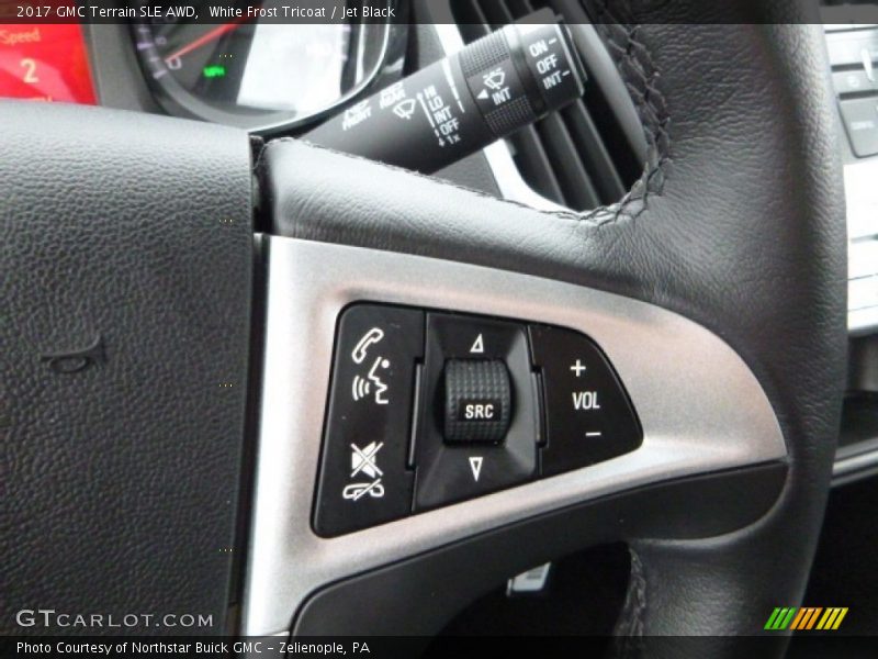 White Frost Tricoat / Jet Black 2017 GMC Terrain SLE AWD