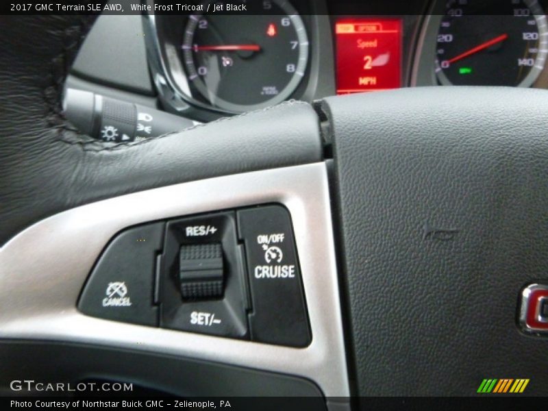 White Frost Tricoat / Jet Black 2017 GMC Terrain SLE AWD