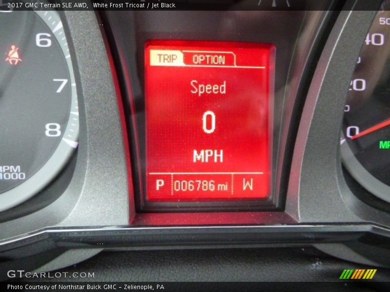 White Frost Tricoat / Jet Black 2017 GMC Terrain SLE AWD