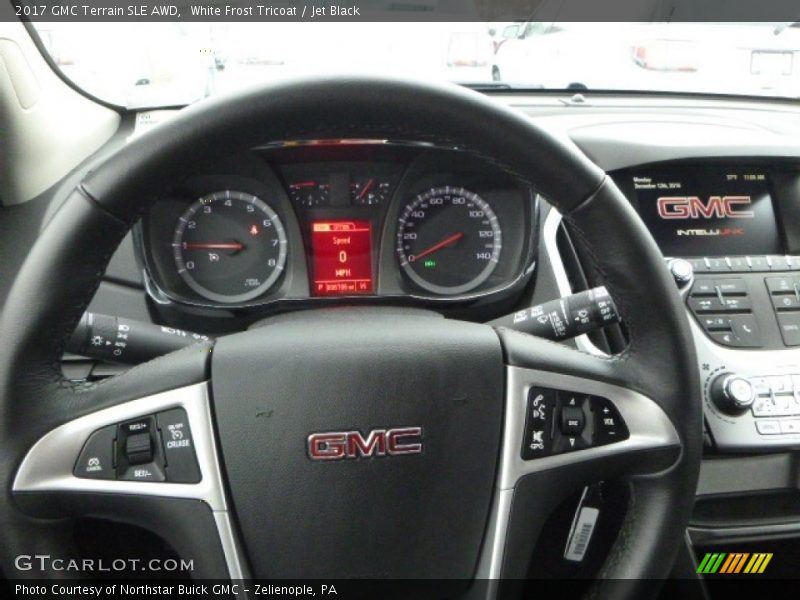 White Frost Tricoat / Jet Black 2017 GMC Terrain SLE AWD
