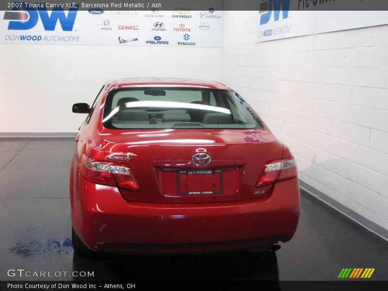 Barcelona Red Metallic / Ash 2007 Toyota Camry XLE