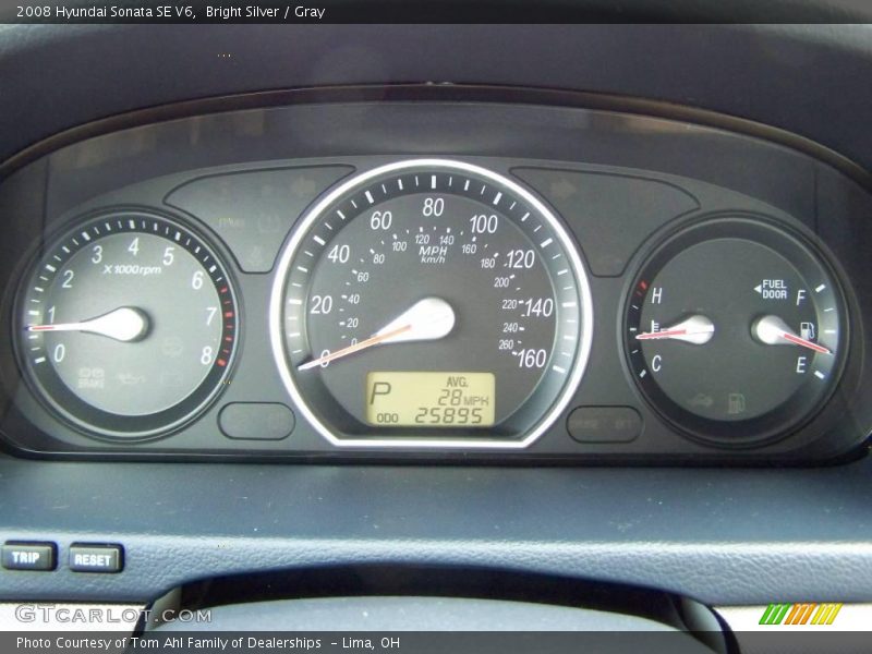 Bright Silver / Gray 2008 Hyundai Sonata SE V6