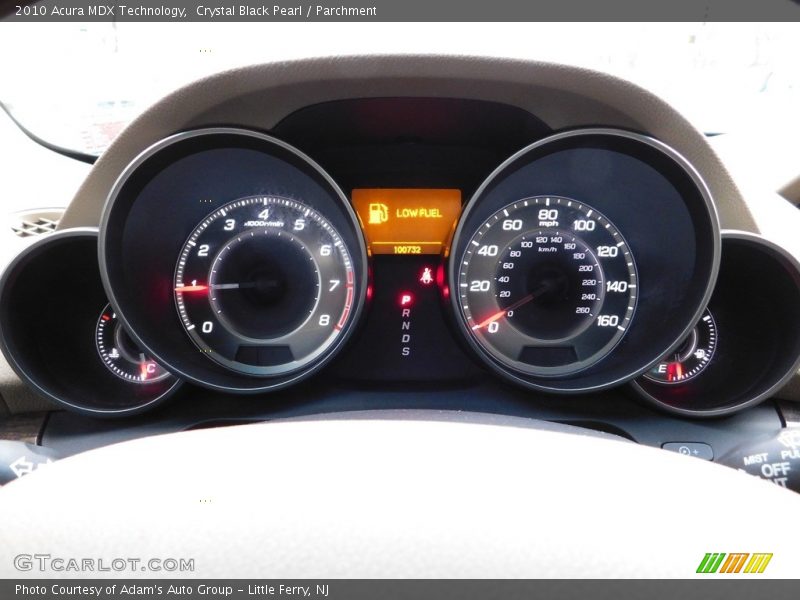 Crystal Black Pearl / Parchment 2010 Acura MDX Technology