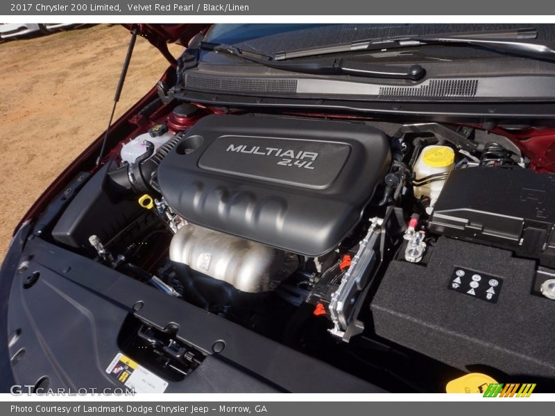 Velvet Red Pearl / Black/Linen 2017 Chrysler 200 Limited