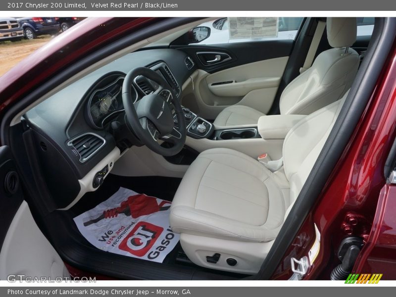 Velvet Red Pearl / Black/Linen 2017 Chrysler 200 Limited