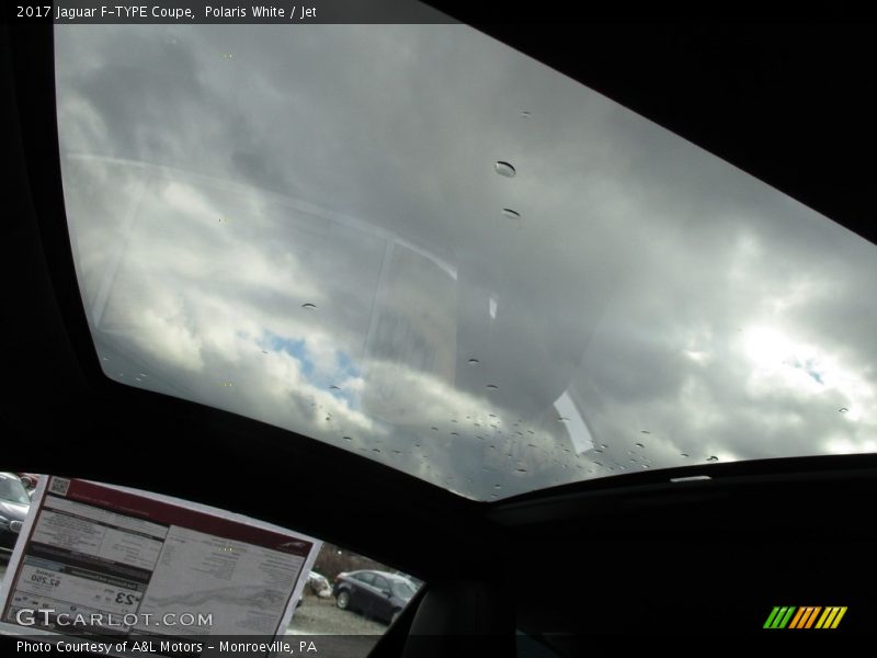 Polaris White / Jet 2017 Jaguar F-TYPE Coupe
