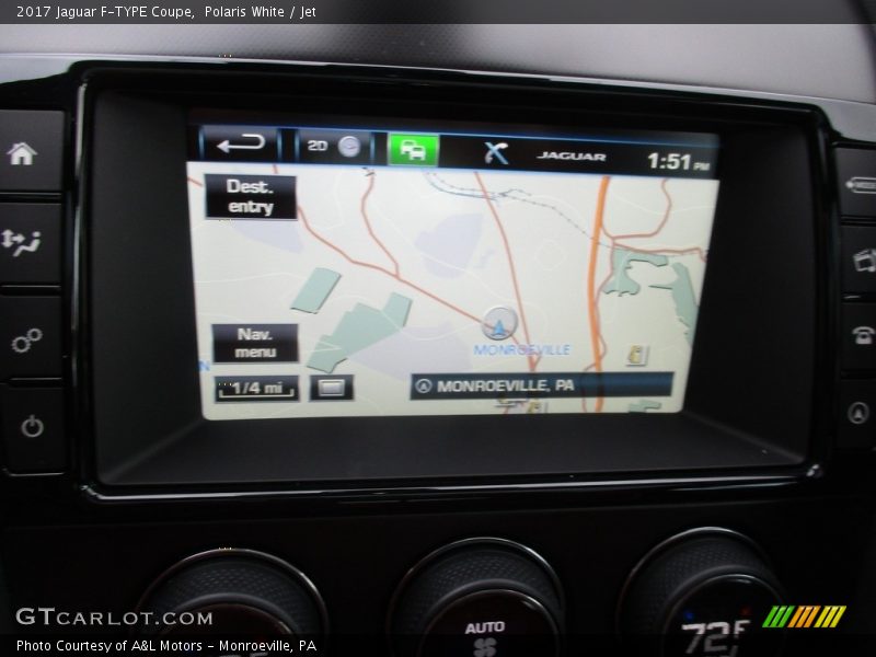 Polaris White / Jet 2017 Jaguar F-TYPE Coupe