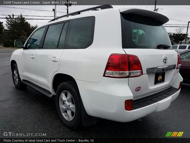 Super White / Sand Beige 2008 Toyota Land Cruiser