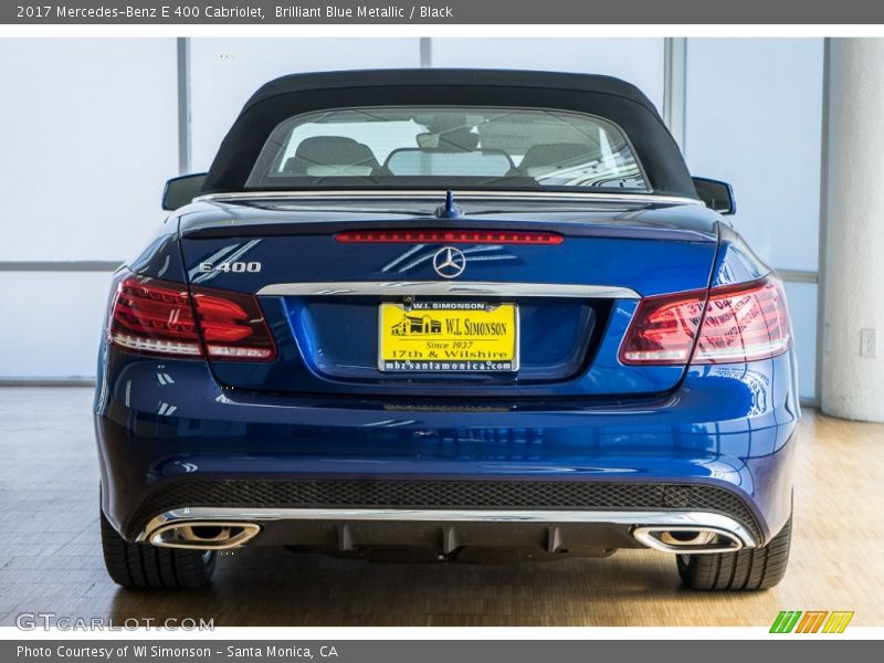 Brilliant Blue Metallic / Black 2017 Mercedes-Benz E 400 Cabriolet