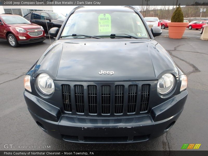Steel Blue Metallic / Dark Slate Gray 2008 Jeep Compass Sport