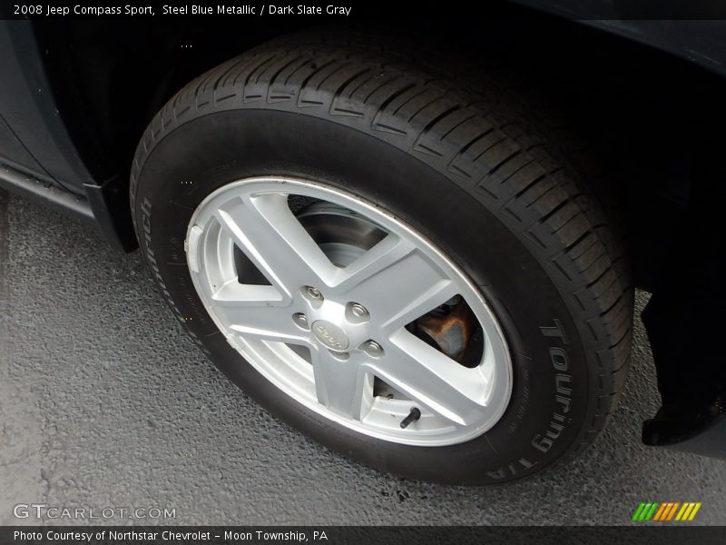 Steel Blue Metallic / Dark Slate Gray 2008 Jeep Compass Sport