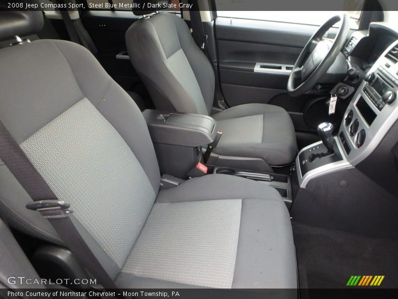 Steel Blue Metallic / Dark Slate Gray 2008 Jeep Compass Sport