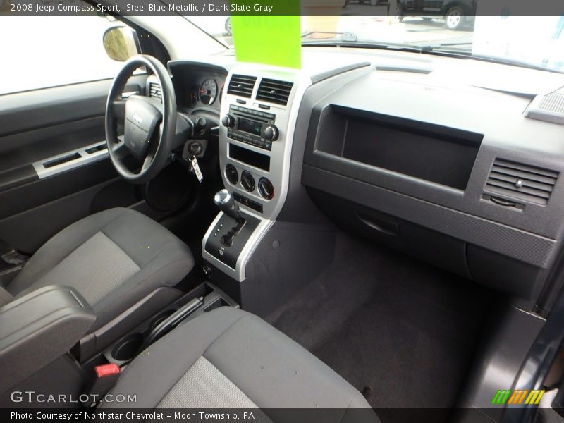 Steel Blue Metallic / Dark Slate Gray 2008 Jeep Compass Sport