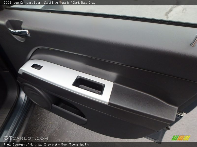 Steel Blue Metallic / Dark Slate Gray 2008 Jeep Compass Sport