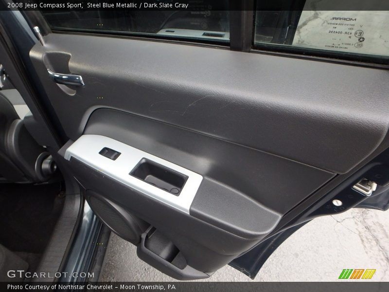 Steel Blue Metallic / Dark Slate Gray 2008 Jeep Compass Sport