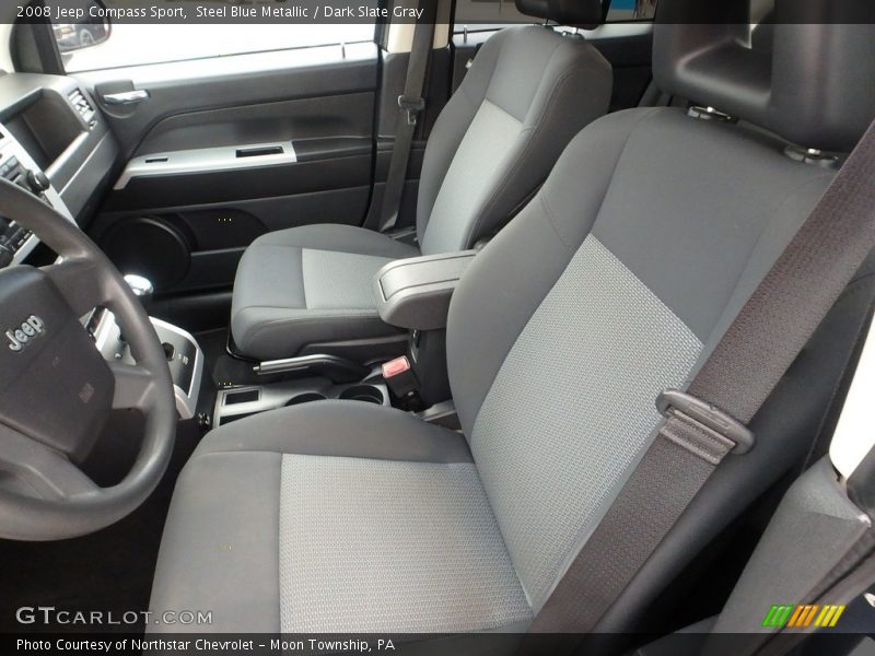 Steel Blue Metallic / Dark Slate Gray 2008 Jeep Compass Sport
