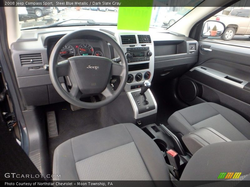 Steel Blue Metallic / Dark Slate Gray 2008 Jeep Compass Sport