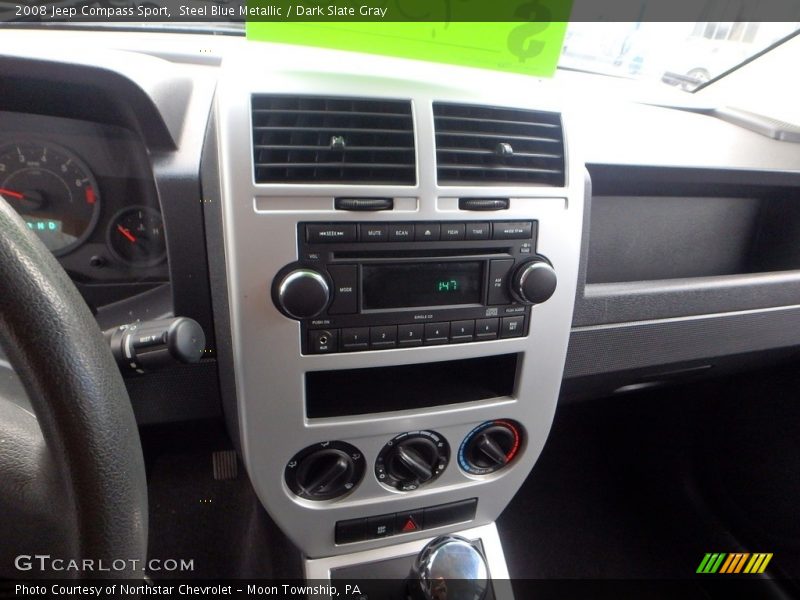 Steel Blue Metallic / Dark Slate Gray 2008 Jeep Compass Sport