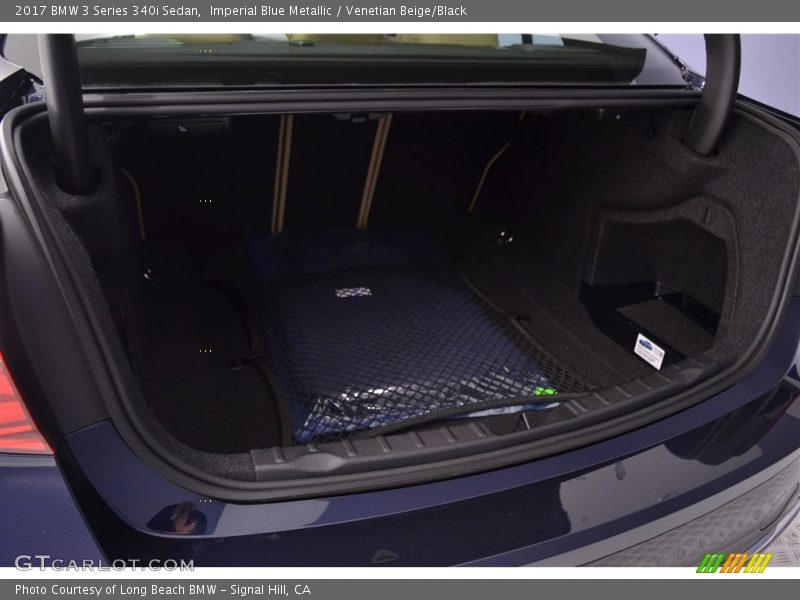 Imperial Blue Metallic / Venetian Beige/Black 2017 BMW 3 Series 340i Sedan